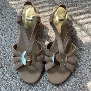 Gold Impo Wedge Heels